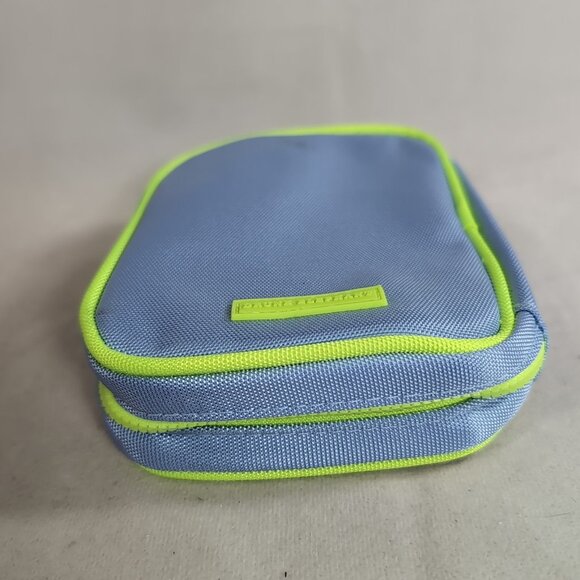 Drunk Elephant Bag Skincare Cosmetics Makeup Blue Green Zipper Case Travel Zip - Picture 5 of 14